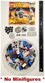 LEGO STAR WARS: 75082 TIE Advanced Prototype - w/instr's, No box, NO MINIFIGURES