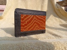 Men  s Black Genuine Leather Bifold Wallet Slim Credit Card Holder ID Window RFID