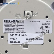ZIEHL-ABEGG Fan RH28C-2DD.3I.CR 163827 400V 3 0.66/1.10KW IP54 Centrifugal Fan