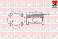FAI Autoparts Kolben PK11-000 FüR Opel Agila H00 Corsa X01 S07 F08 F68 L08 L68