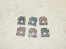 Athearn HO Parts Lot of 6 Locomotive & Freight Car Metal Coupler Covers #90602