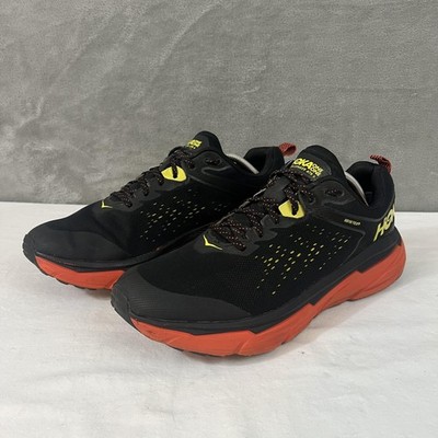 Hoka One One Challenger ATR 6 GTX Shoes Mens Size 12 Black Orange Trail Running
