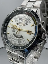 Rare Vintage Near Mint Orient Multi Year Calendar Automatic Watch EU03-C0 JAPAN