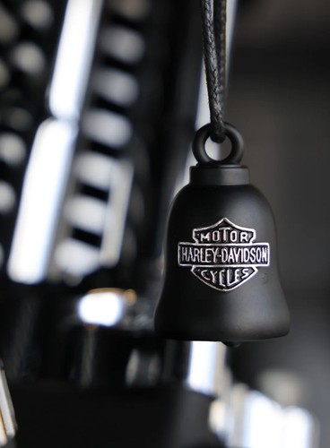 Harley-Davidson® Tribal Cross Bar & Shield Ride Bell - Black Finish 22 HRB075