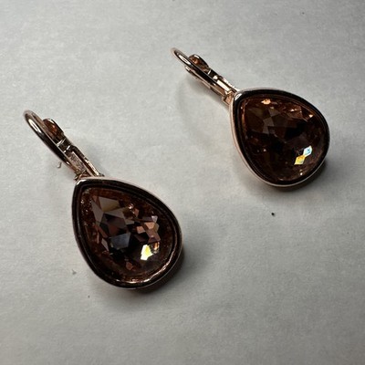 Pink/Gold Color Clip On Earrings 
