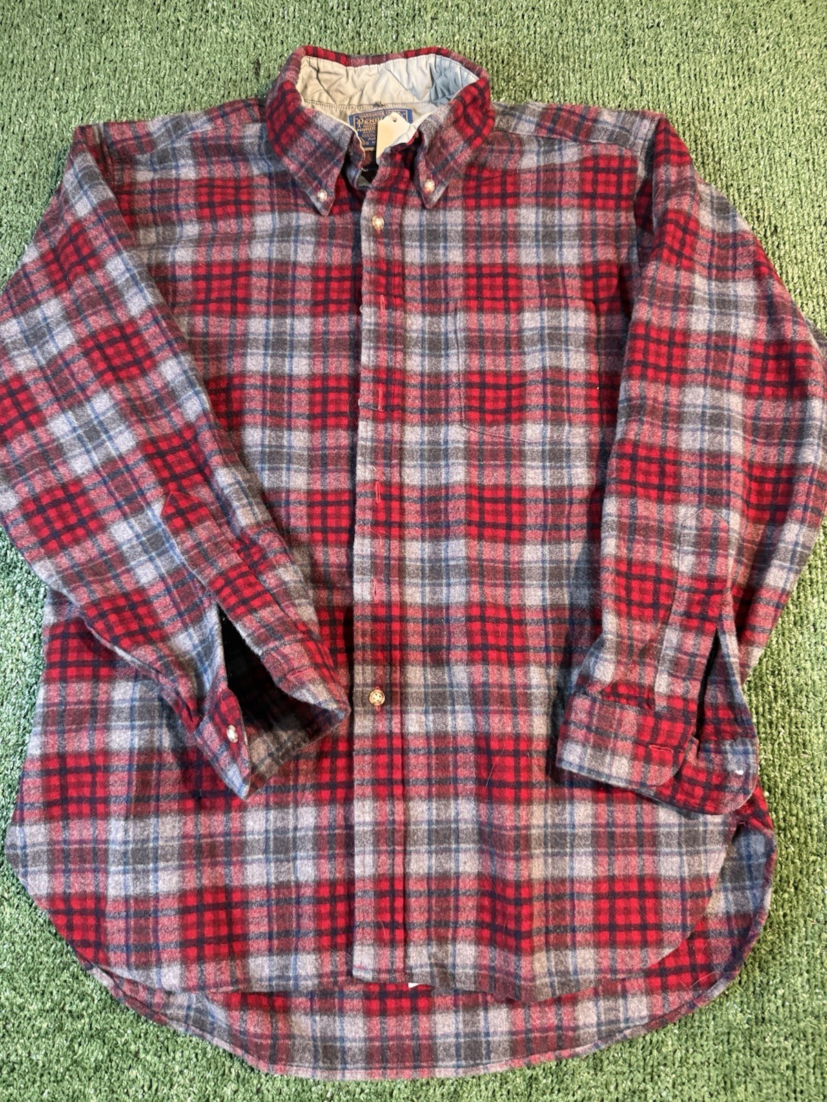 Pendleton Wool Flannel Button Down Field Shirt Me… - image 1