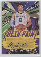 2022-23 Panini Court Kings Fresh Paint Sapphire 21/25 Kenneth Lofton Jr Auto 1a2