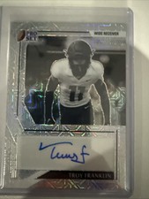 2022 Leaf Pro Set Metal , Black And White BW-TF1 20/25 Auto Prizm. Troy Franklin