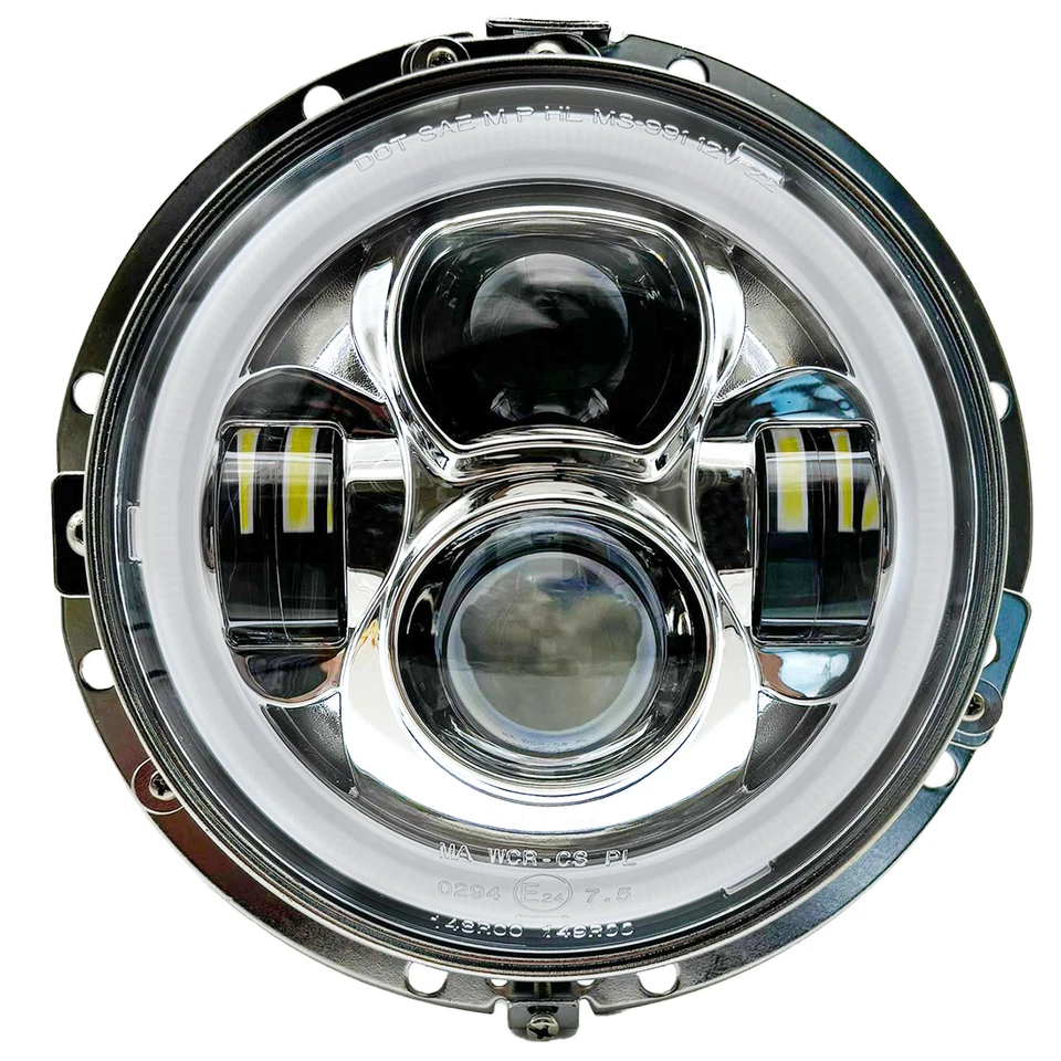 7" LED Scheinwerfer 2X 4.5" Nebelscheinwerfer Für Harley Road King Softail CVO - Bild 2 von 4