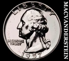 1957 Silver Washington Quarter - Choice Gem Proof  Lustrous  #G6990