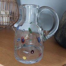 Leonardo Handmade Millefiori Glass 2 Litre Pitcher Jug 24cm tall