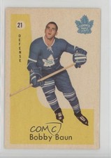 1959-60 Parkhurst Bob Baun (Bobby on Card) #21 16ez