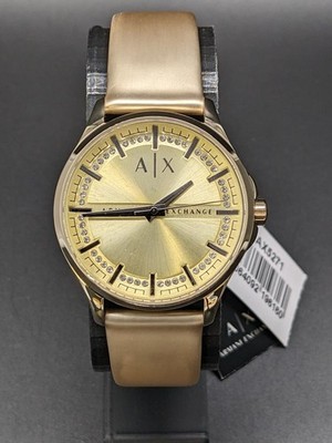 Armani Exchange AX5271 Damen Uhr Armbanduhr Wasserdicht Edelstahl 36mm gold