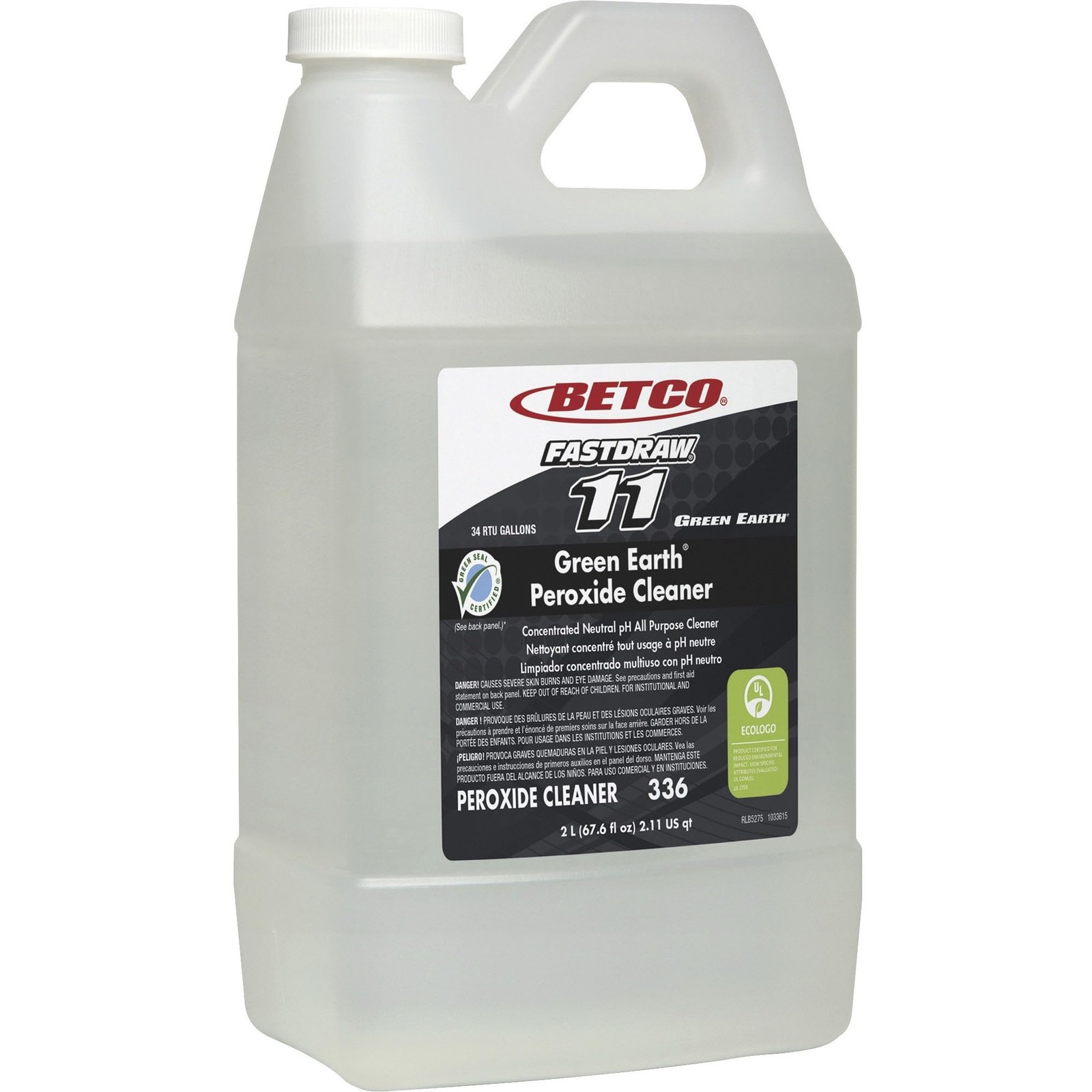 Betco Green Earth Peroxide Cleaner, Clear, Model: 3364700EA