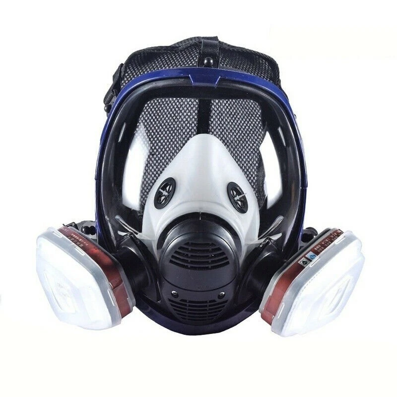 Full/Half Face Gas Mask Respirator Set For Painting Spraying Safety Facepiece US - Image 2 of 4