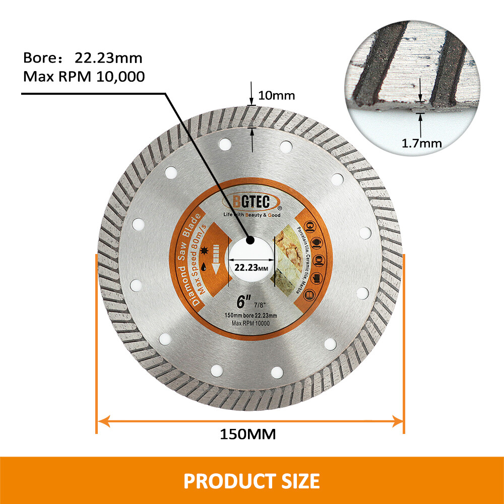 Ø150mm Superthin Diamond Cutting Disc Wheel Tile Saw Blade Marble Granite Cutter eBay