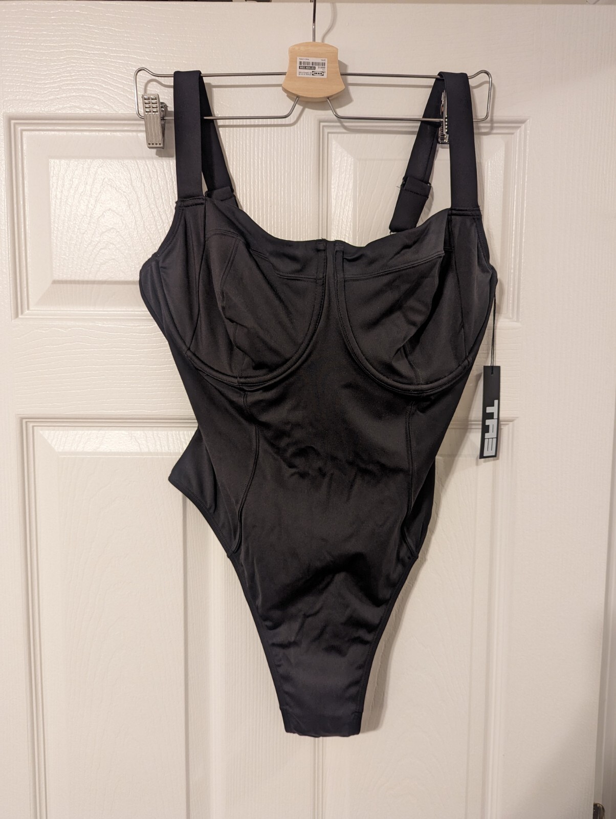 TA3 Swim Hi Cut Lifty one piece swimsuit bathing suit. Black. Reg