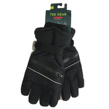 NWT Tek Gear Men's Warm Tek Touch Screen 3M THINSULATE Ski Gloves Black S/M