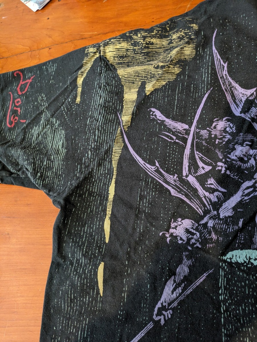 Gustave Doré Paradise Lost Vintage Liquid Blue Shirt Tshirt Gustave Doré Paradise Lost Vintage Liquid Blue Shirt Tshirt