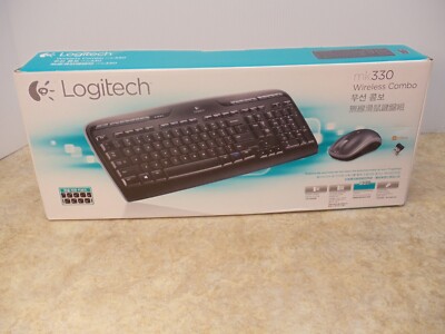 Logitech MK330 Wireless Keyboard and Mouse Combo for Windows, 2.4 GHz Black 