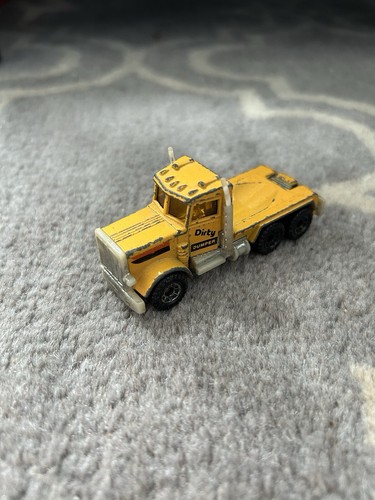 Matchbox Peterbilt Dirty Dumper Dump Truck Yellow - 1981 - - Picture 3 of 7