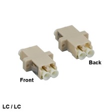 LOT 10pcs LC to LC Fiber Optic Adaptor Duplex Multi-Mode Panel Mount Style PM