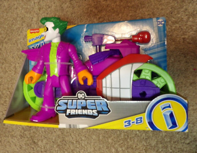 Imaginext DC Super Friends The Joker XL Figure and Laff Cycle Vehicle Playset