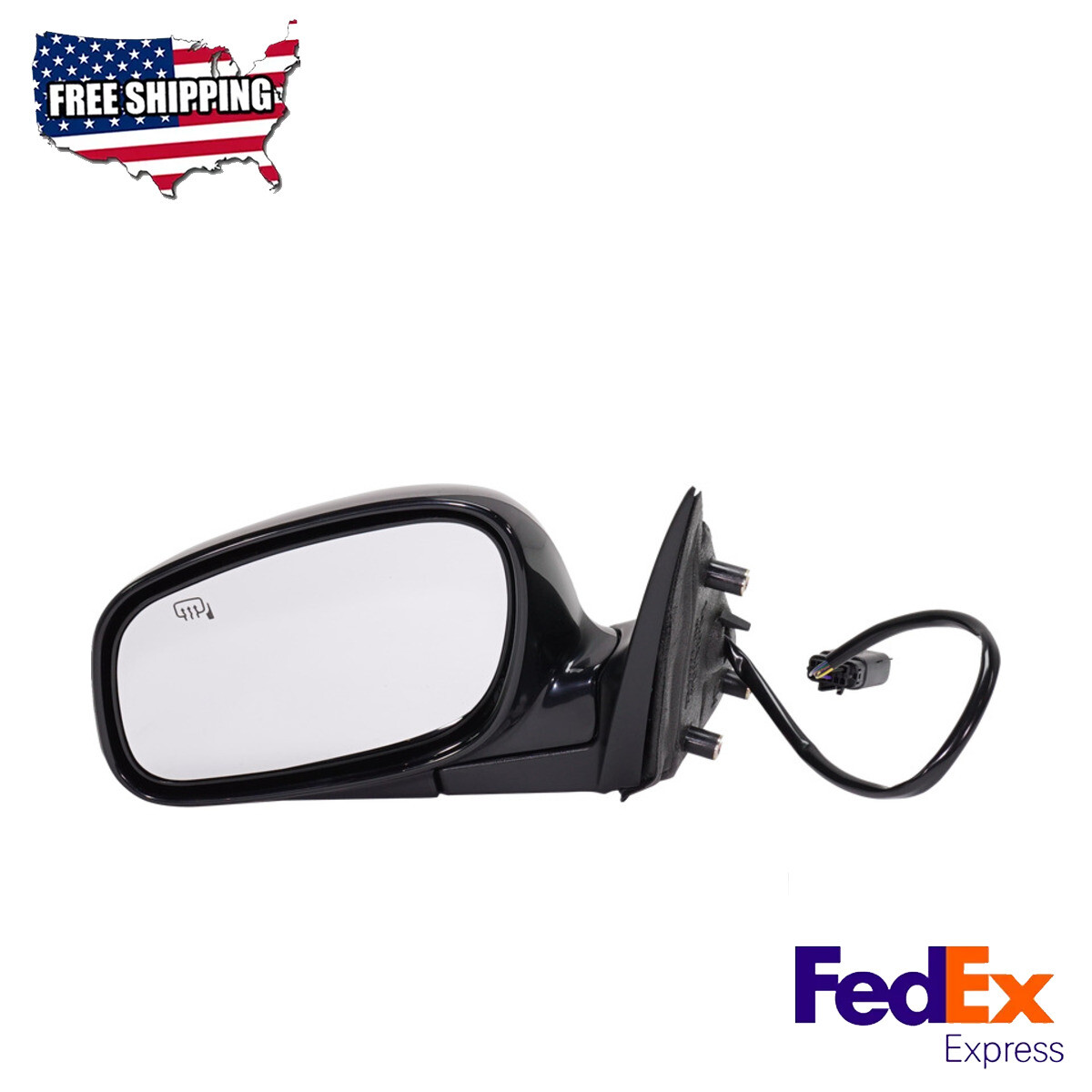 Mirror Paintable Power Glass Heated Driver Side Fits 2004-2008 Lincoln Town Car
