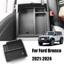Fit For Ford Bronco 2021-2024 Black Car Center Console Armrest Storage Box Tray