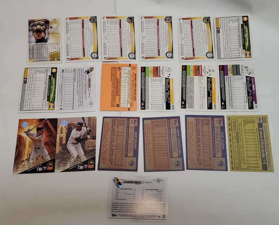 Lote de 19 tarjetas coleccionables de los Piratas de Pittsburgh surtidas 1984-2021 en muy buen estado Foto 2 de 4