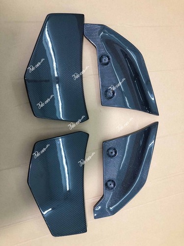 Se adapta a las aletas traseras parachoques para Audi R8 2016-2018 divisores ventilación patos labios carbono real - Imagen 3 de 6