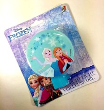 NEW Disney FROZEN Elsa Anna Sisters NIGHT LIGHT Blue Rotary Shade LED