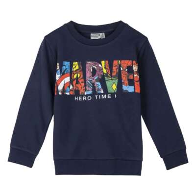 Sweatshirt Cotton Brushed Marvel Dunkelblau - 8 Alter Männlich Cerdà