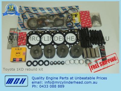 1KD-FTV Engine Rebuild Kit for Toyota Hilux Hiace Prado Landcruiser 1KDftv