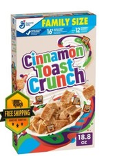 Cinnamon Toast Crunch Breakfast Cereal, Crispy Cinnamon Flavor, 18.8 oz Box