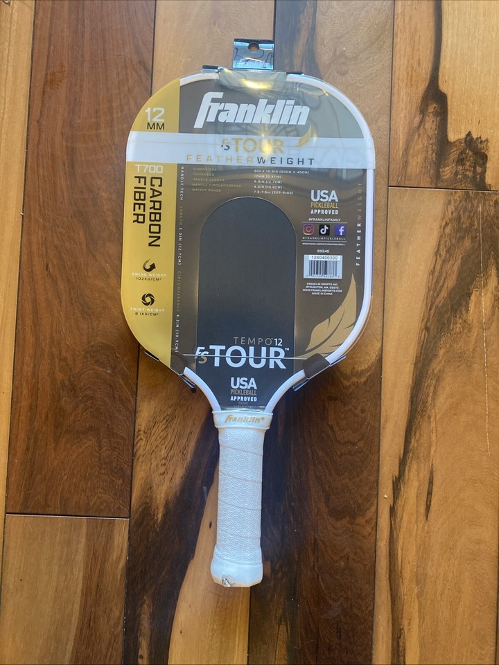 Franklin Sports Pro Pickleball Paddle - FS Tour Series Carbon Fiber USAPA Approved