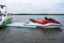 Inflatable Jet ski dock- Great temporary jet ski dock.