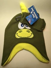 Dinosaur ~ Toddlers Fall Winter Hat & Mitten / Gloves Set ~ NWT
