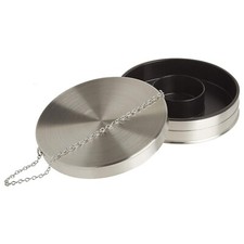 TableCraft 3pc Stainless Steel Margarita / Cocktail Salt & Sugar Glass Rimmer