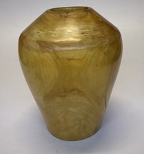 Box Elder Burl Wood, hand turned ART Vase, Signed, Excellent Condition 5.5  