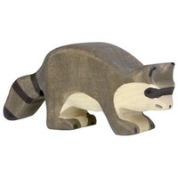 Holztiger Holzfigur Holztier WaschbäR Art.Nr. 80190