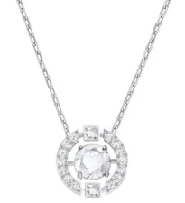 New In Box SWAROVSKI 5286137 Pave Sparkling Dance Round Pendant Necklace
