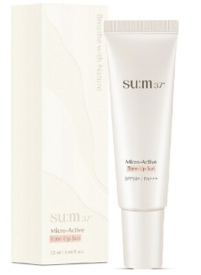 Su:m 37 micro active tone up sun cream spf50+ pa+++ 50ml moisture