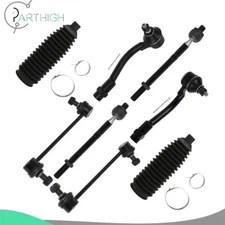 8x Front Rack and Pinion Bellow Tie Rod End Sway Bar End For 2010-2013 Kia Soul
