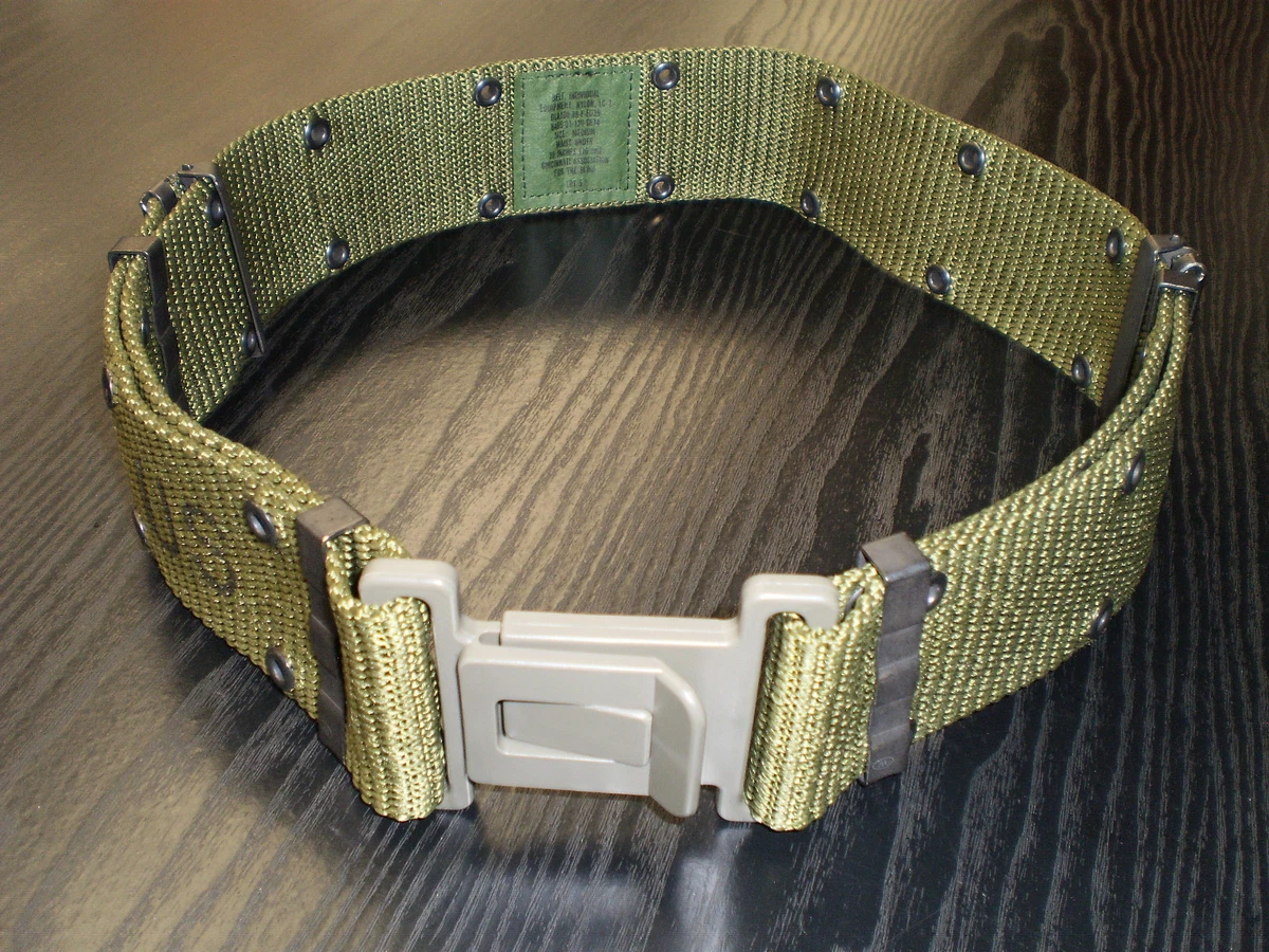 US Military Webbing Belt LC 2 ALICE Size Medium Plastic Buckle NEW