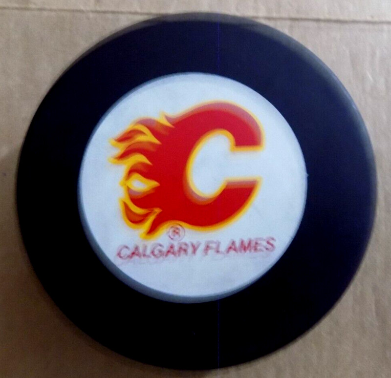 Calgary Flames NHL Hockey Puck