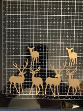 6pc deer die cuts cardstock for cards/scrapbooking