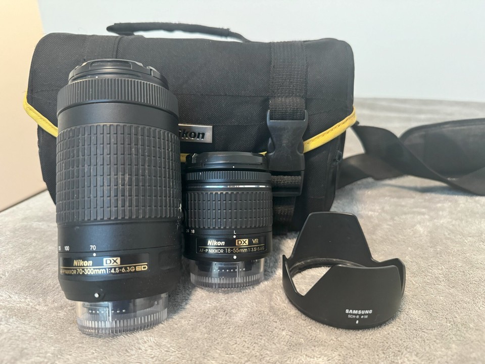 Nikon D5600 DSLR Camera with 1855mm VR Lens Kit, Bag, Strap Black