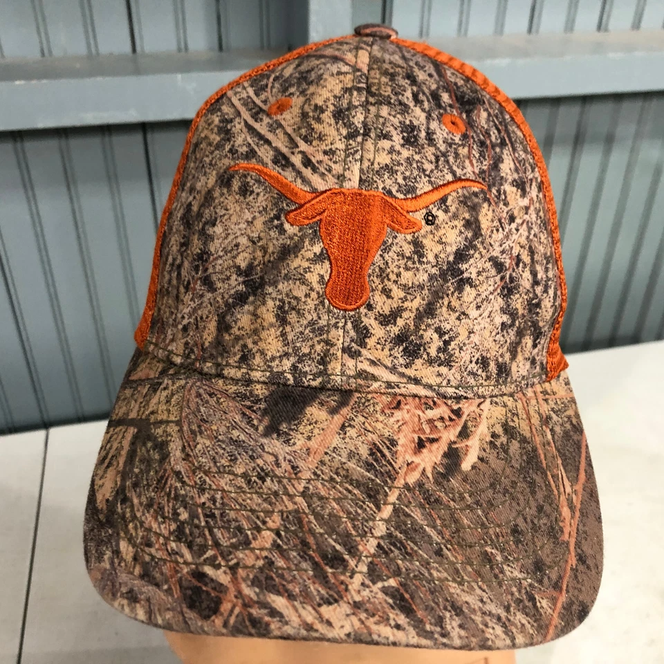 Texas Longhorns Camo Mesh Snapback Baseball Cap Hat - Image 2 of 4
