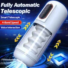 Male Automatic Handsfree Masturbator Telescopic Sucking Stroker Cup Lubricants